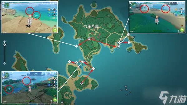 原神海灵芝位置一览 原神海灵芝采集路线图