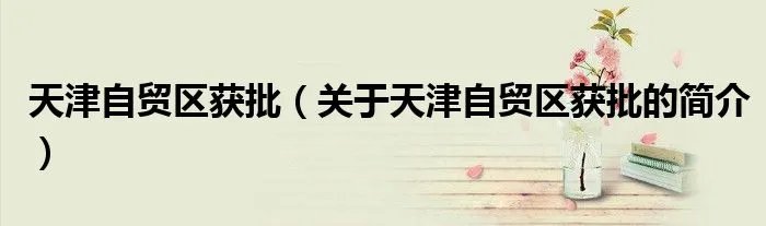 天津自贸区获批（关于天津自贸区获批的简介）