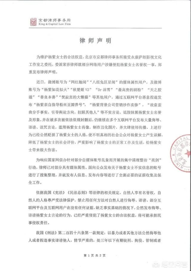 杨紫工作室起诉造谣者，造谣者造谣了什么内容？你怎么看？