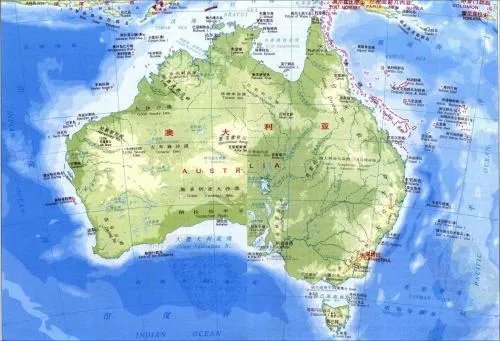 澳洲地图全图高清版大图，澳洲为什么只划分成8个省级行政区