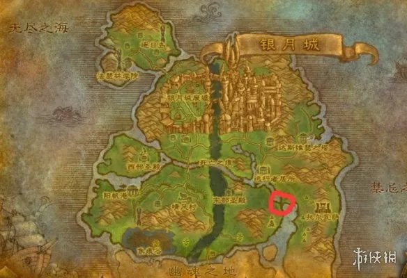 《魔兽世界》艾伦达尔瀑布位置