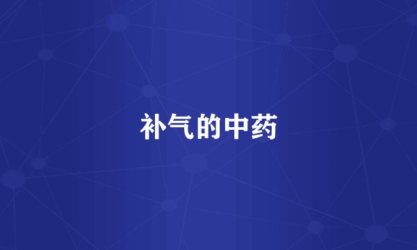 补气的中药