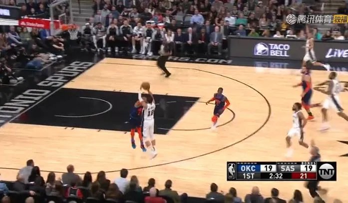 上半场马刺三分球全中：全场19投16中创下命中率新高