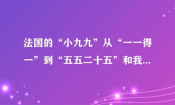 法国的“小九九”从“一一得一”到“五五二十五”和我国的“小九九”是一样的，后面的就改用手势了．下面来年各个图框是用法国“小九九”计算7×8和8×9的两个示例 （1）用法国“小九九”计算7×9，左，右手依次伸出手指的个数是______． （2）如果有两个数a，b（a，b都是大于5小于10的整数），要计算a×b，两手伸出的手指数的和为______；未伸出的手指数积为______．