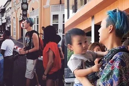 陈伟霆带家人度假 微博晒父母旧照