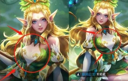 王者荣耀女英雄被掐胸：胸部罩杯排行图