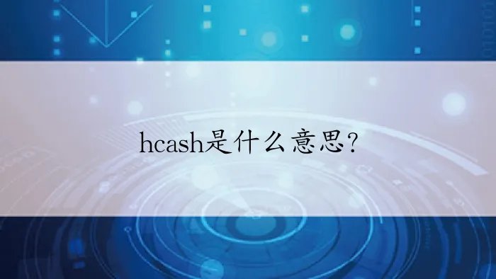 hcash是什么意思？