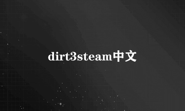 dirt3steam中文