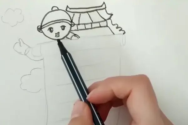 五年级元旦海报怎么画