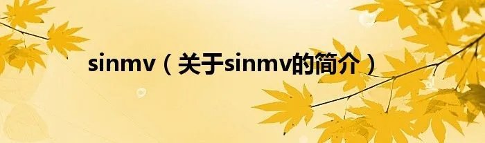 sinmv（关于sinmv的简介）