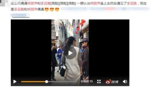 李亚鹏杨丽萍同框照片：偶遇一起开心畅聊（图）