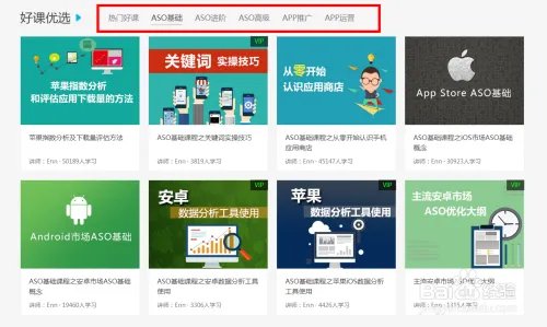 ASO教程怎么找—揭秘ASO114商学院选课技巧