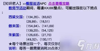 梦幻西游手游教师节活动看图说话答案 具体介绍