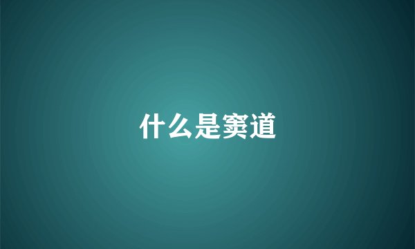 什么是窦道