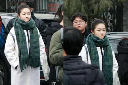 李兰迪现中戏艺考 复试坦言很紧张