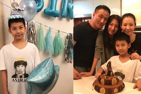 康康一人探班胡军 可以说很懂事了