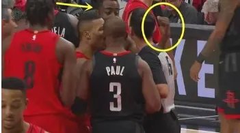 保罗哈登赛后爆发冲突是真的吗？