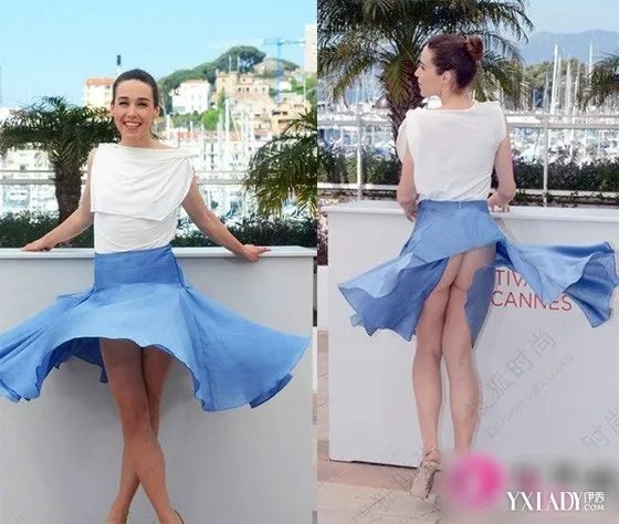 【组戛纳大风袭女星电影节红毯女星