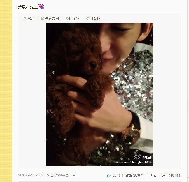 在某期的娱乐无极限上，张翰回应与郑爽分手的传闻中说自己已有新欢，而且微博上还有翰哥女友的照片