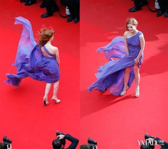 【组戛纳大风袭女星电影节红毯女星