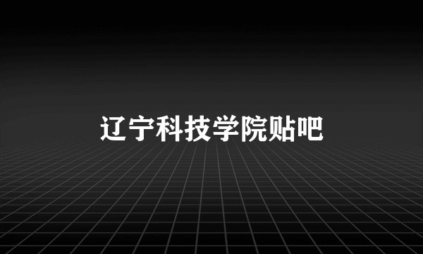 辽宁科技学院贴吧