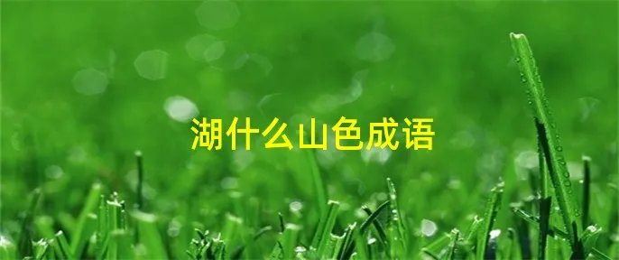 湖什么山色成语