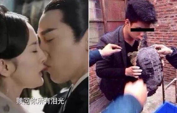 杨幂赵又廷双唇交缠:把舌头伸进去了(图)