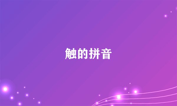 触的拼音