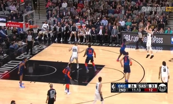 上半场马刺三分球全中：全场19投16中创下命中率新高