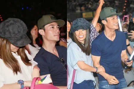 霍建华逗女儿用娃娃音引关注现身周杰伦演唱会获友人陪伴