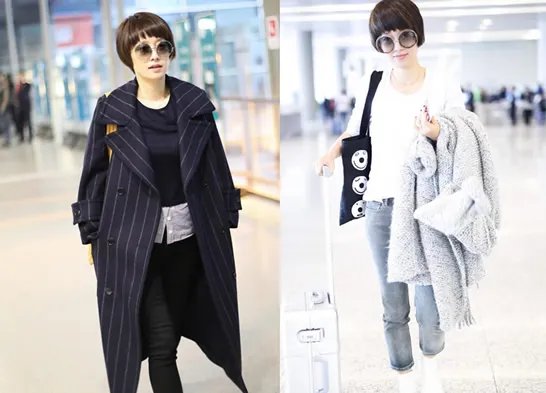 马伊琍复古羽毛裙:身材曲线完美又惊艳