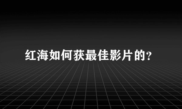 红海如何获最佳影片的?