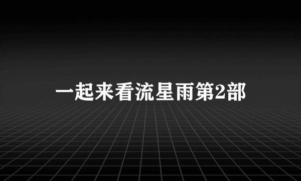 一起来看流星雨第2部