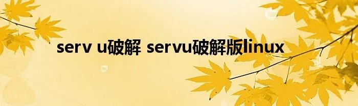 serv u破解 servu破解版linux