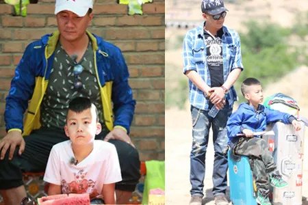 康康一人探班胡军 可以说很懂事了