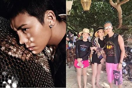 陈伟霆带家人度假 微博晒父母旧照