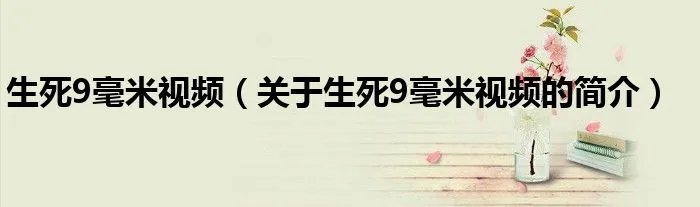 生死9毫米视频（关于生死9毫米视频的简介）