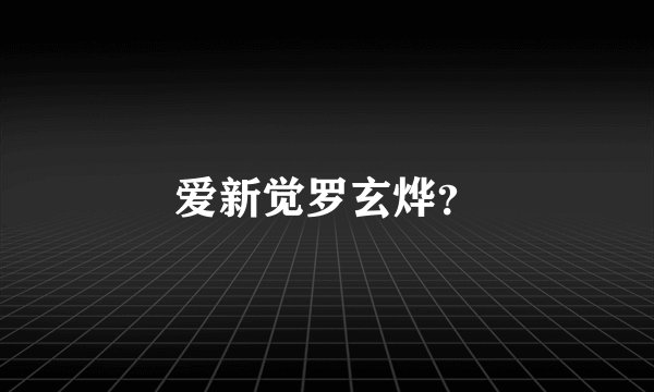 爱新觉罗玄烨？