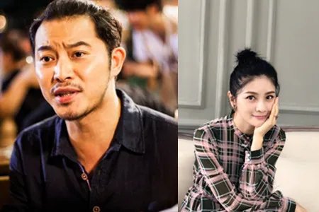 沙溢胡可素颜合影 两人比心秀恩爱