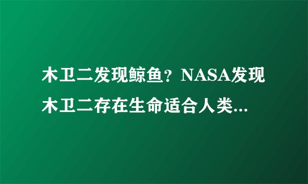 木卫二发现鲸鱼？NASA发现木卫二存在生命适合人类居住-飞外网