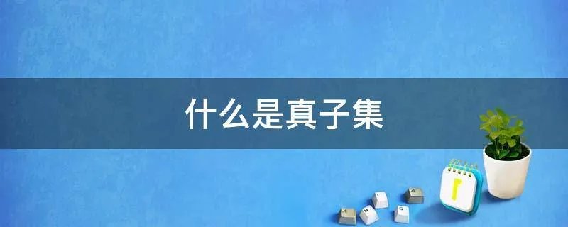 什么是真子集