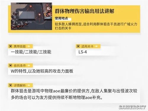 《明日方舟》狙击干员w测评 w值得培养吗