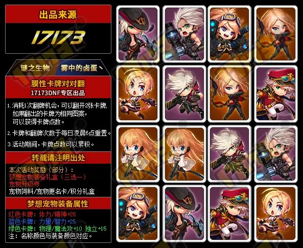 DNF卡牌对对翻攻略 教你轻松玩转5月活动