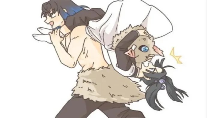 鬼灭之刃205话：谁注意炭香和善祢后代牵手，这是要近亲CP？