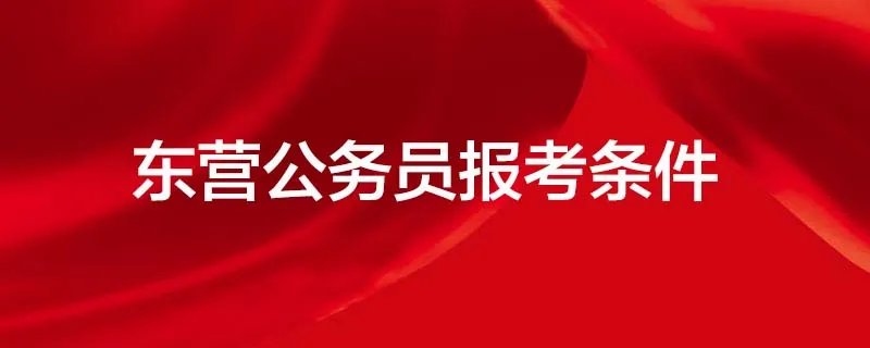 东营公务员报考条件