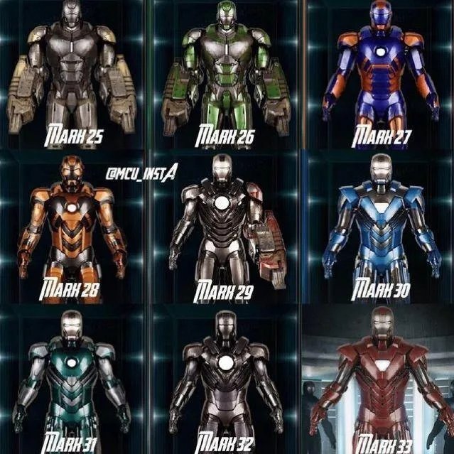 钢铁侠战甲出到多少代？都在哪部电影的哪个时间点出现了？