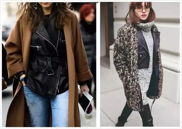 皮衣长款如何搭配？