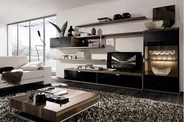 电视组合柜图片大全 客厅电视柜要怎么搭配