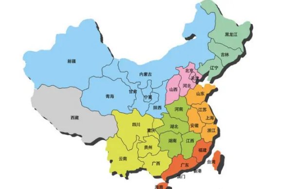 中国哪几个省是属于南方和东南方？？