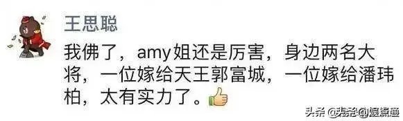 如何看待王思聪说潘玮柏的老婆是Amy的一名大将?